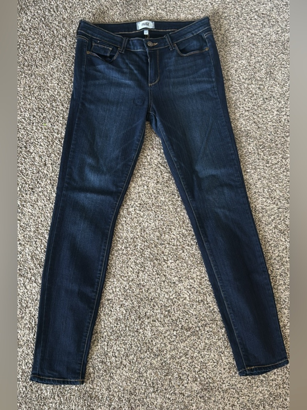 PAIGE Women's Deep Indigo Skinny Jeans